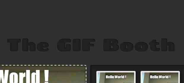 The GIF Booth: créer des GIFs animés en HTML5
